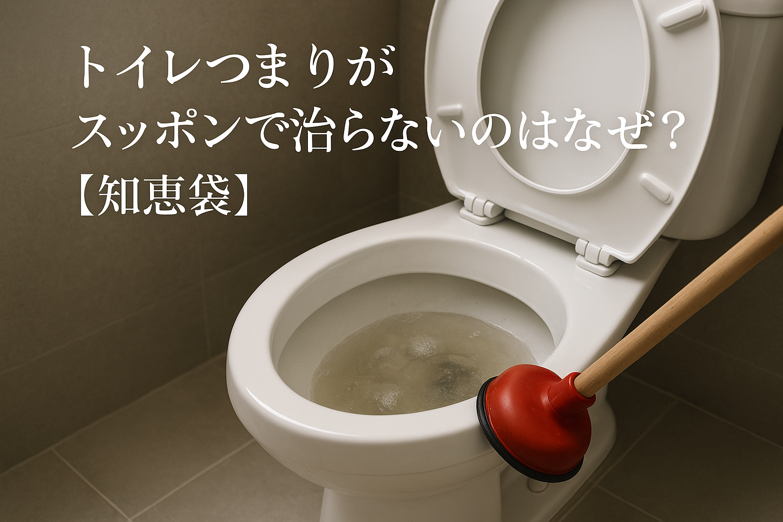 トイレつまりがスッポンで治らないのはなぜ？【知恵袋】