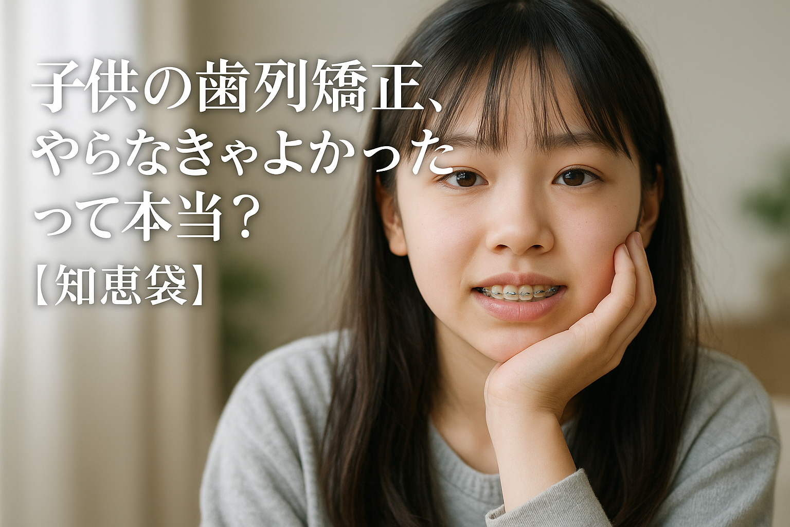 子供の歯列矯正、やらなきゃよかったって本当？【知恵袋】