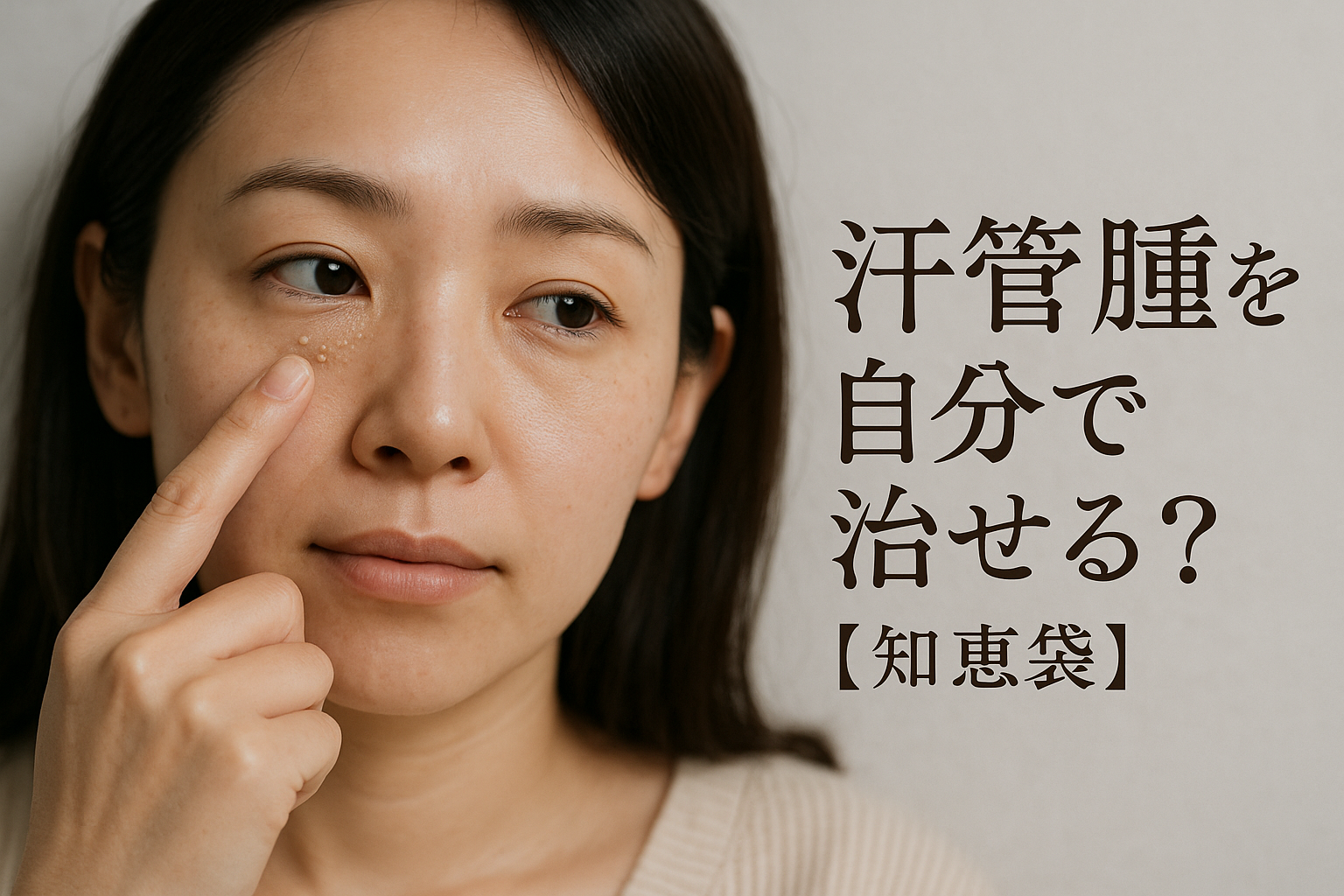 汗管腫を自分で治せる？【知恵袋】