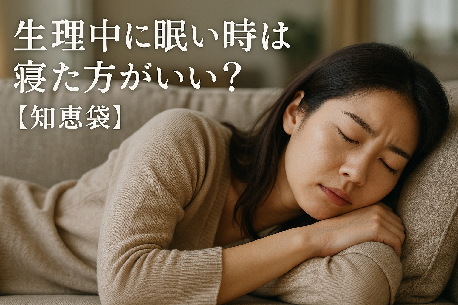 生理中に眠い時は寝た方がいい？【知恵袋】