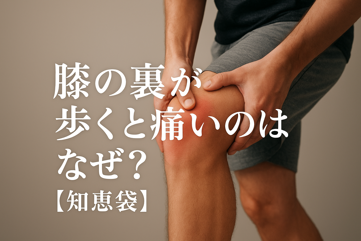 膝の裏が歩くと痛いのはなぜ？【知恵袋】
