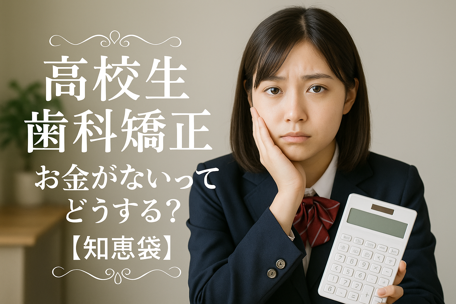 高校生 歯科矯正 お金がないってどうする?【知恵袋】