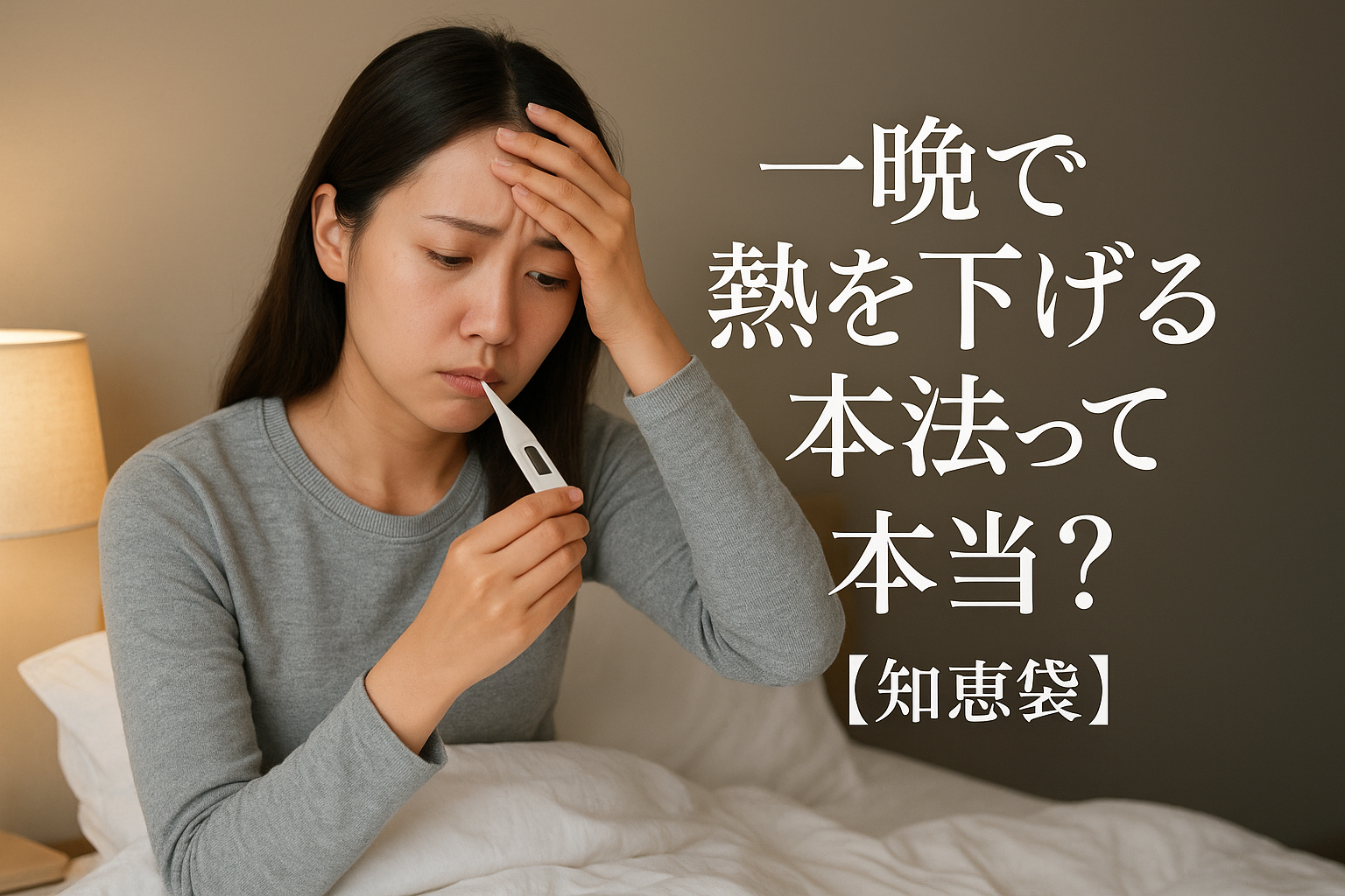 一晩で熱を下げる方法って本当？【知恵袋】