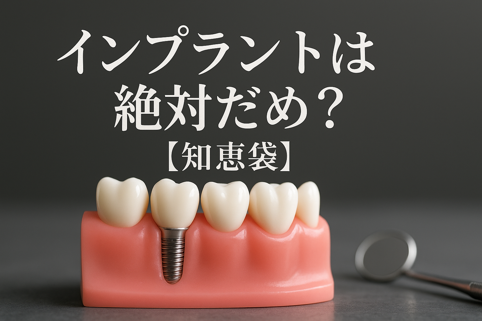 インプラントは絶対だめ？【知恵袋】