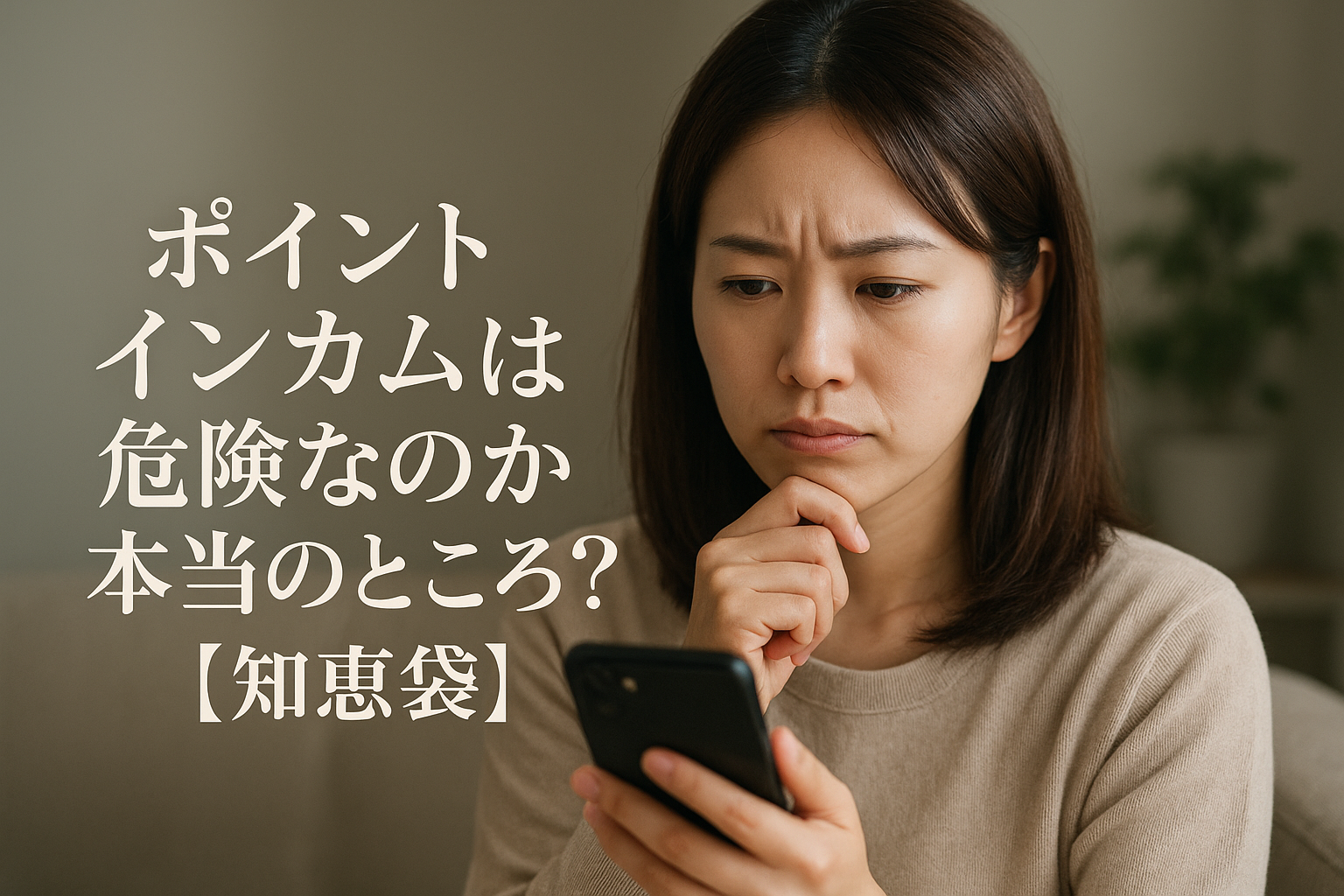 ポイントインカムは危険なのか本当のところ？【知恵袋】