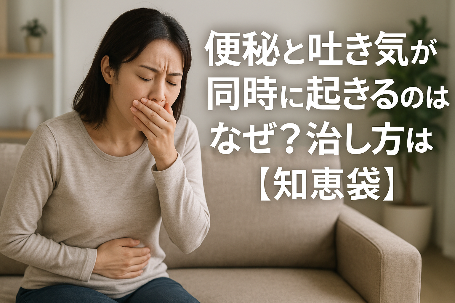 便秘と吐き気が同時に起きるのはなぜ？治し方は？【知恵袋】