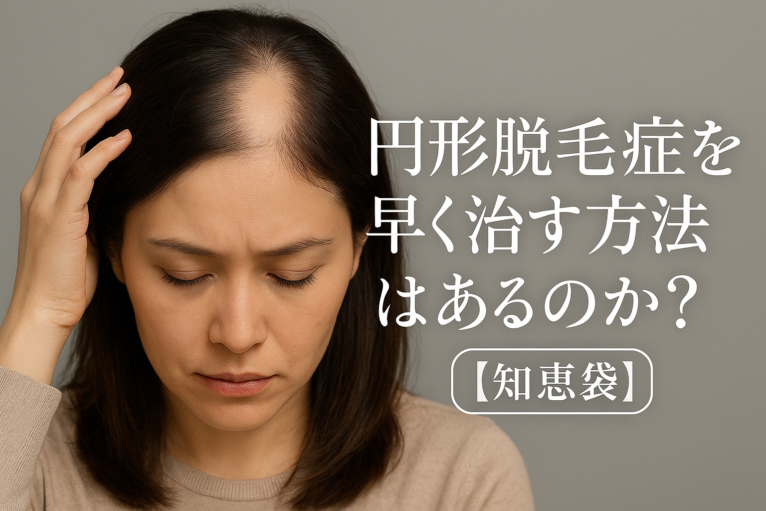 円形脱毛症を早く治す方法はあるのか？【知恵袋】