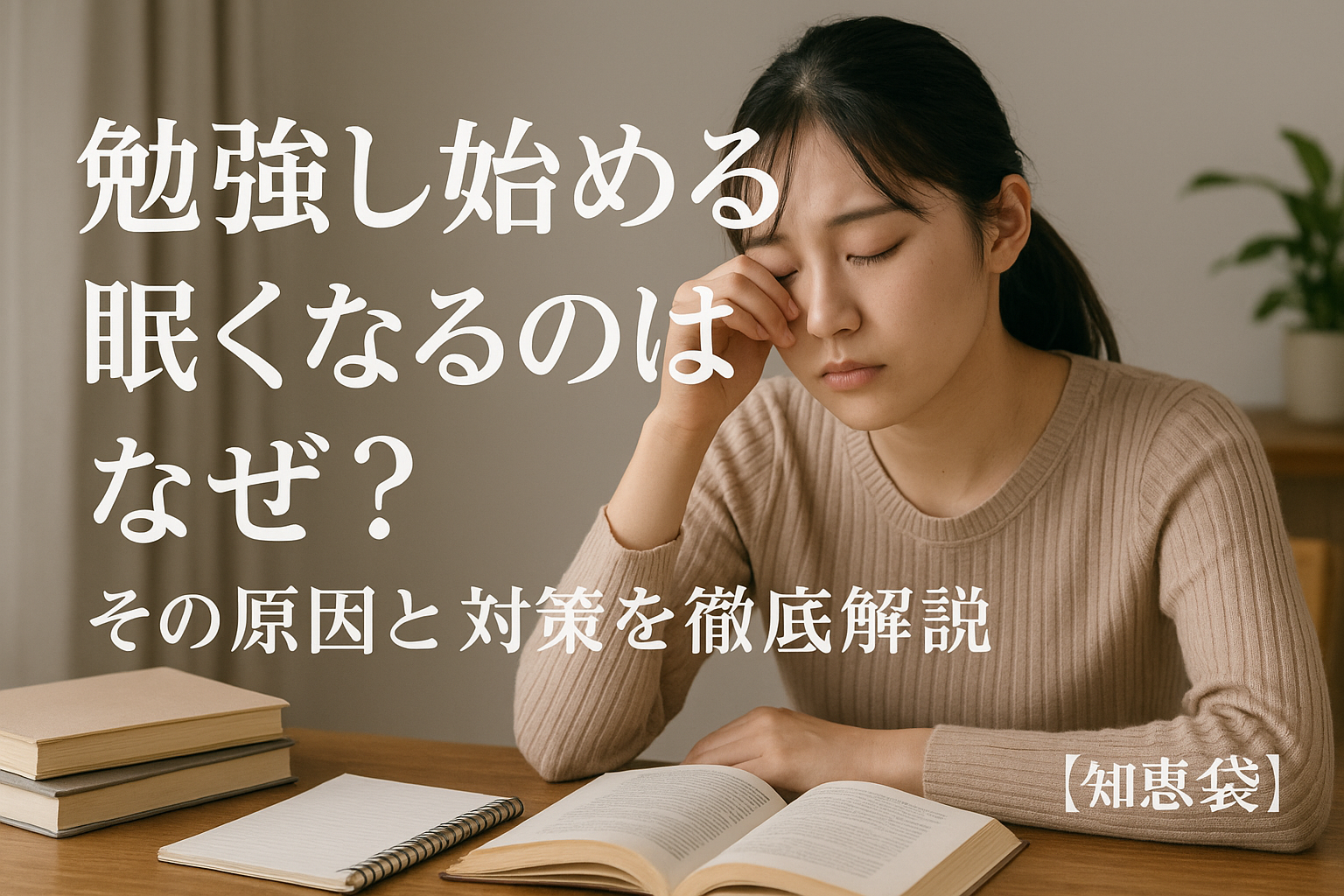勉強し始めると眠くなるのはなぜ？その原因と対策を徹底解説【知恵袋】