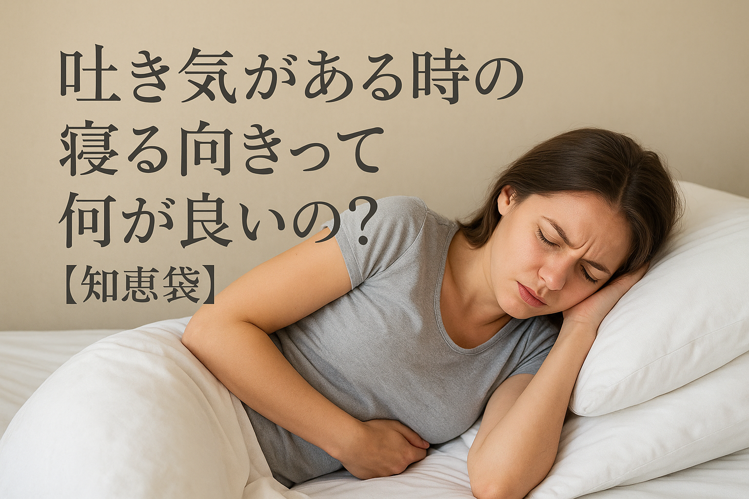 吐き気がある時の寝る向きって何が良いの？【知恵袋】