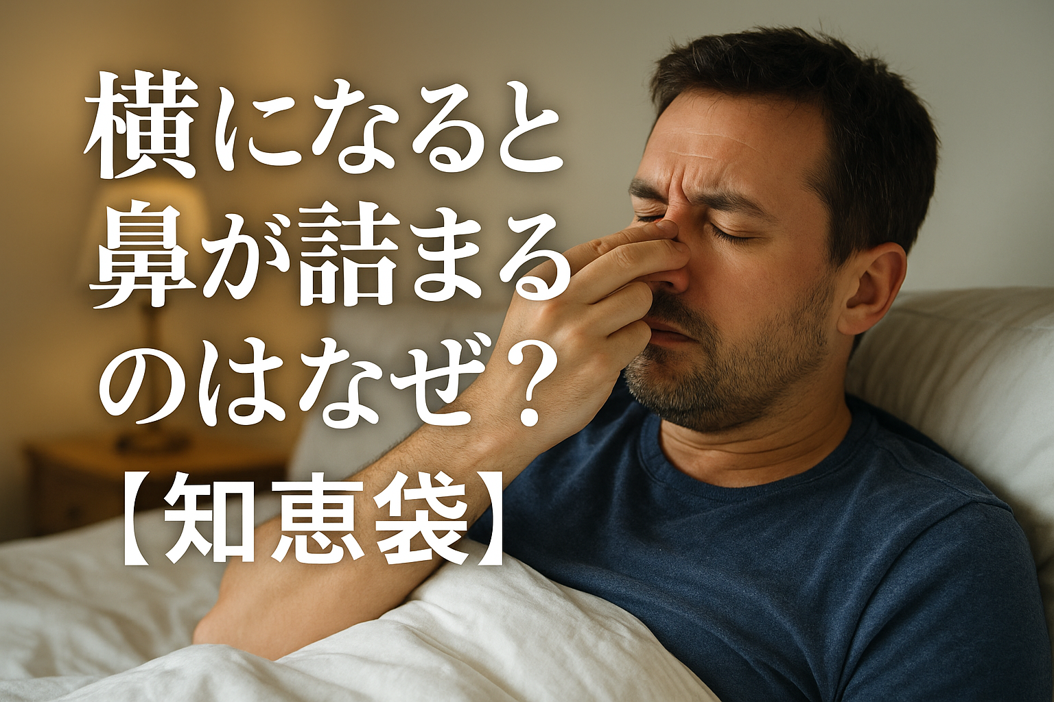 横になると鼻が詰まるのはなぜ？【知恵袋】