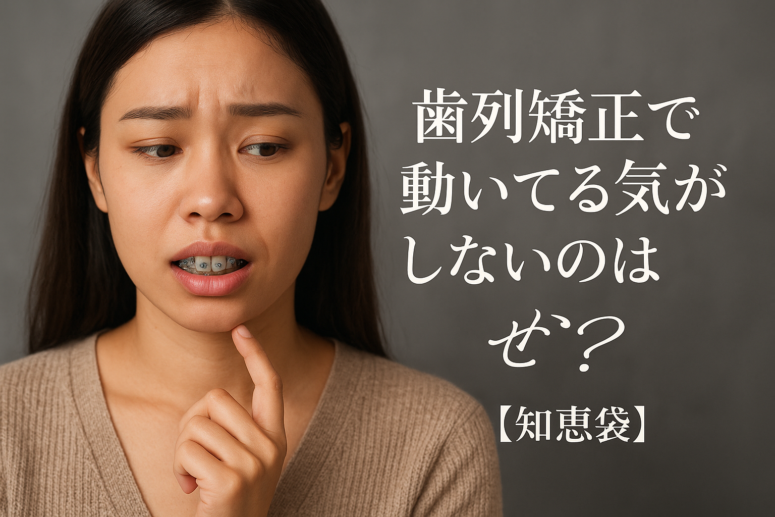 歯列矯正で動いてる気がしないのはなぜ？【知恵袋】
