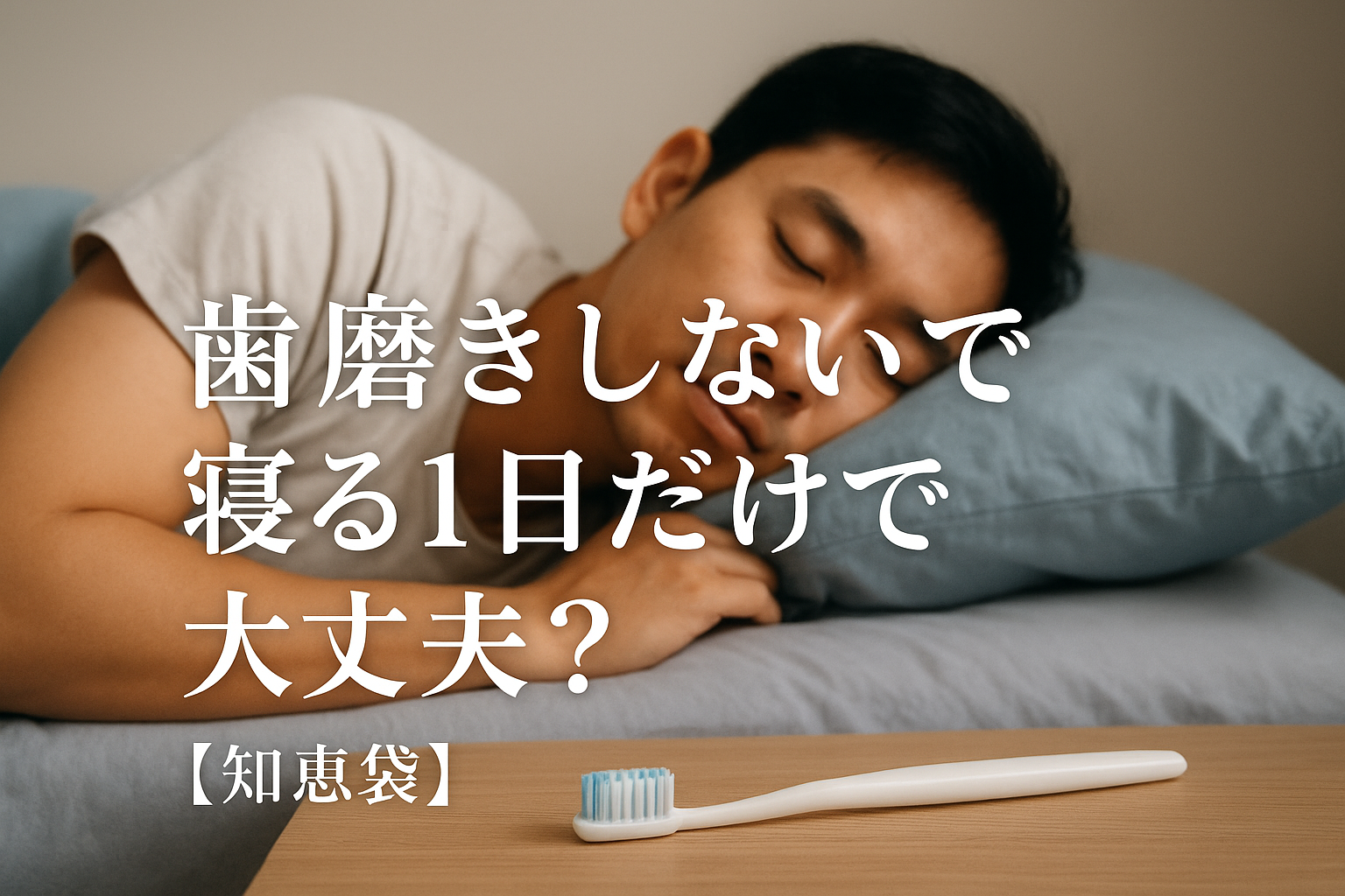 歯磨きしないで寝る1日だけで大丈夫？【知恵袋】