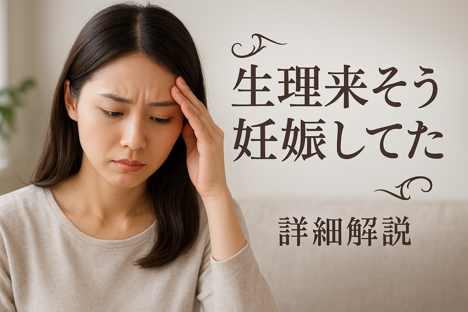 生理来そう 妊娠してた - 詳細解説