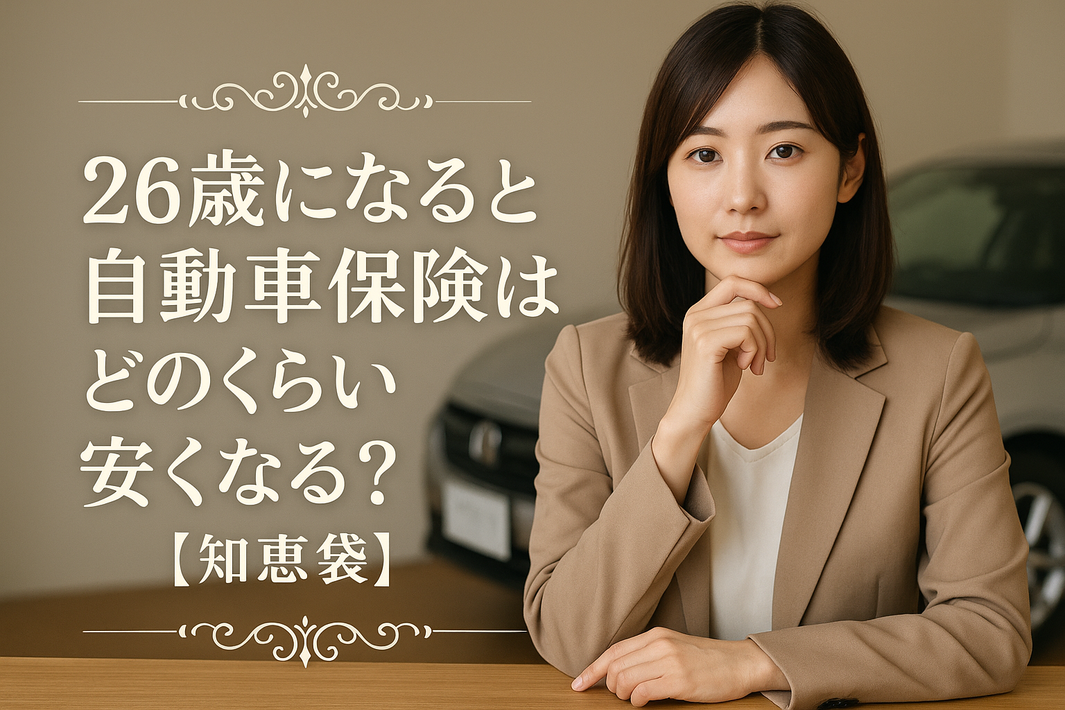 26歳になると自動車保険はどのくらい安くなる？【知恵袋】