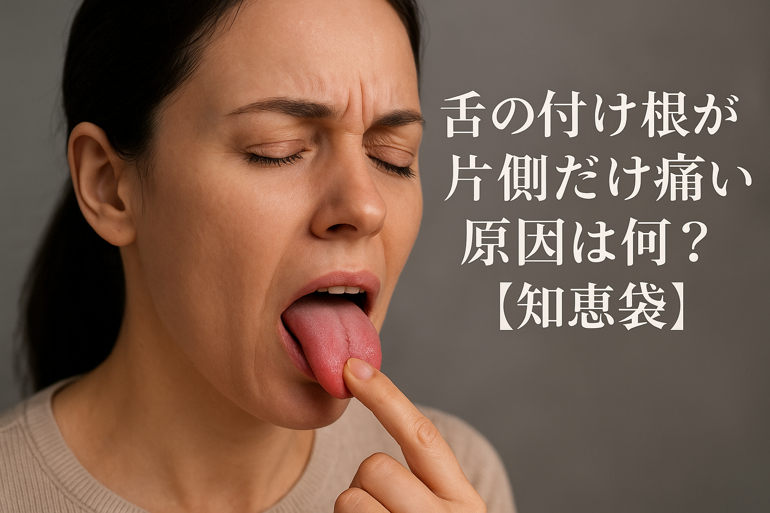 舌の付け根が片側だけ痛い原因は何？【知恵袋】