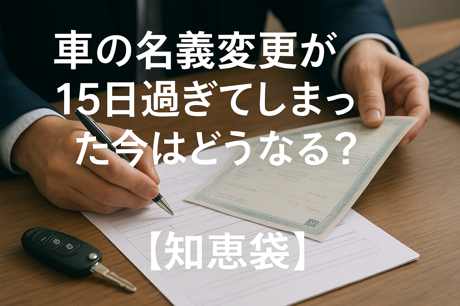 車の名義変更が15日過ぎてしまった場合はどうなる？【知恵袋】