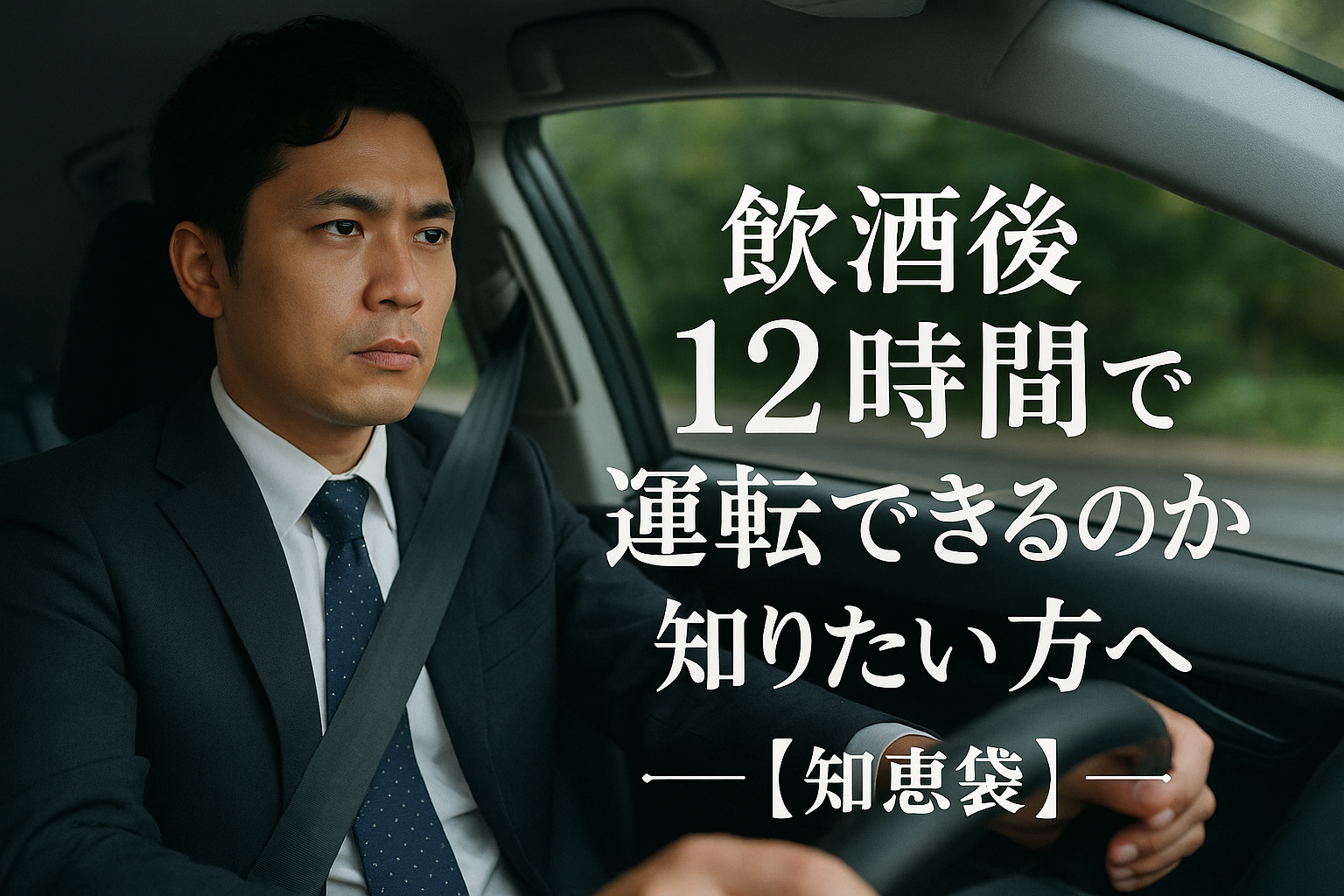 飲酒後12時間で運転できるのか知りたい方へ【知恵袋】