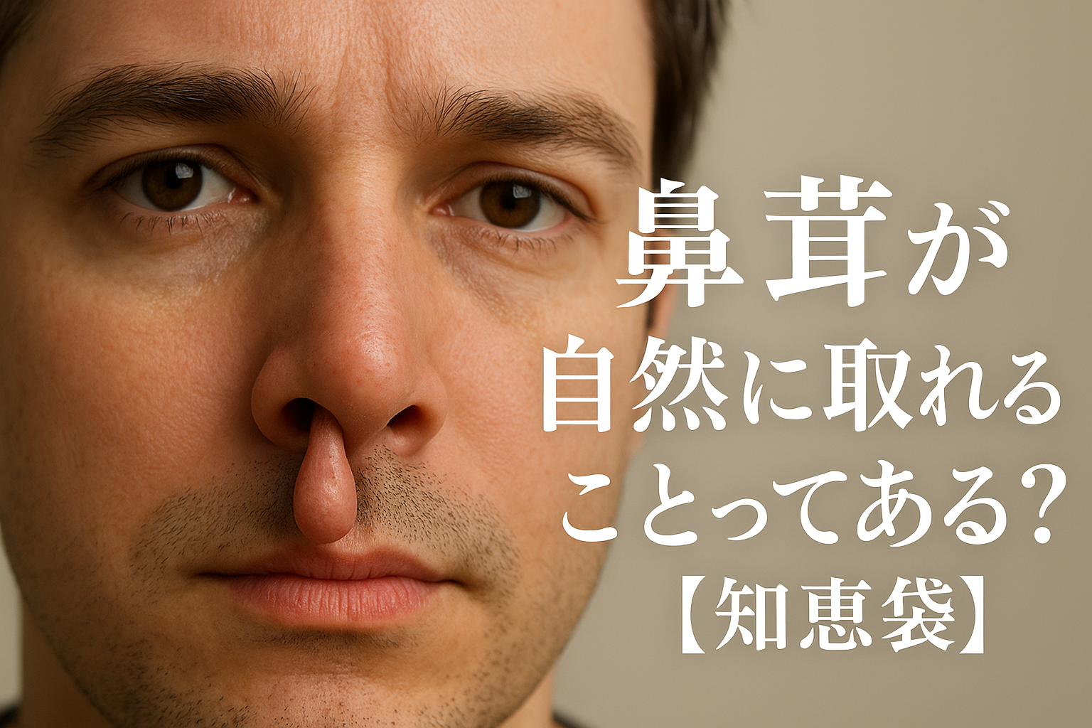 鼻茸が自然に取れることってある？【知恵袋】