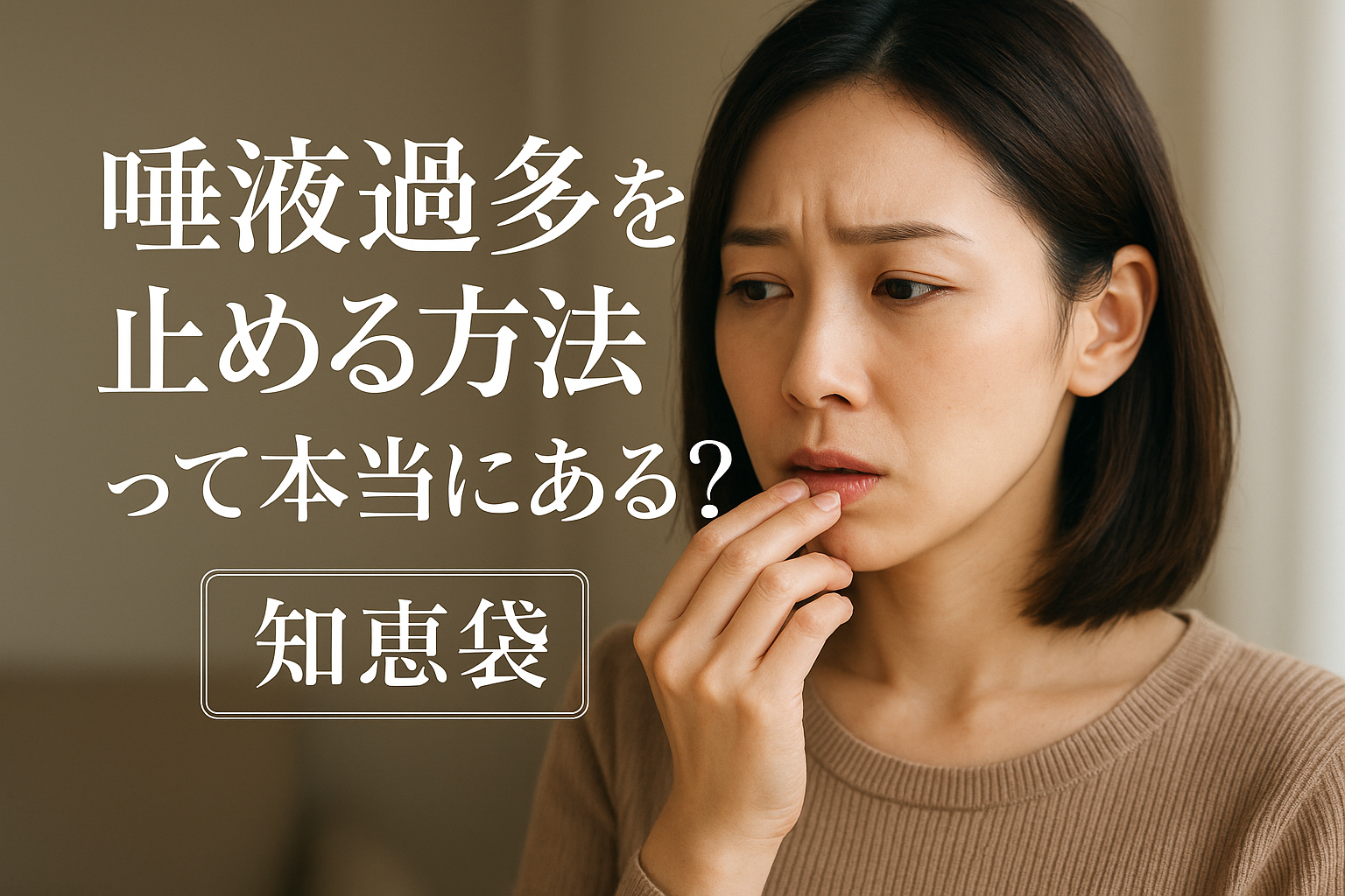 唾液過多を止める方法って本当にある？【知恵袋】