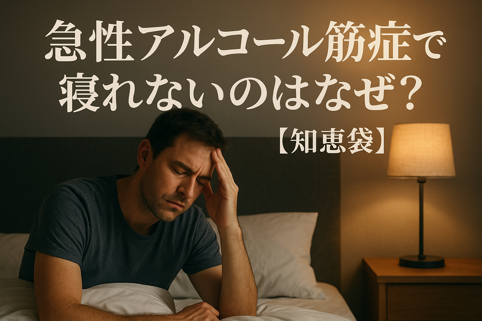 急性アルコール筋症で寝れないのはなぜ？【知恵袋】
