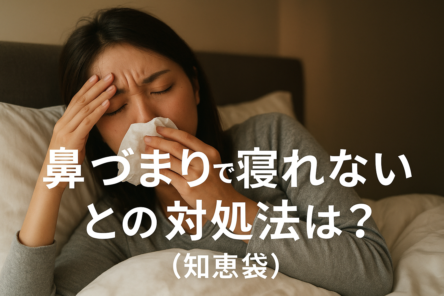 鼻づまりで寝れないときの対処法は？【知恵袋】