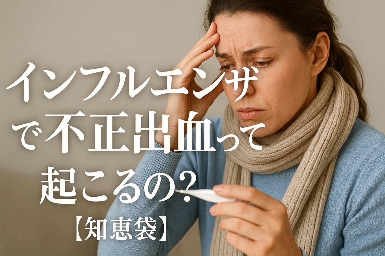 インフルエンザで不正出血って起こるの？【知恵袋】