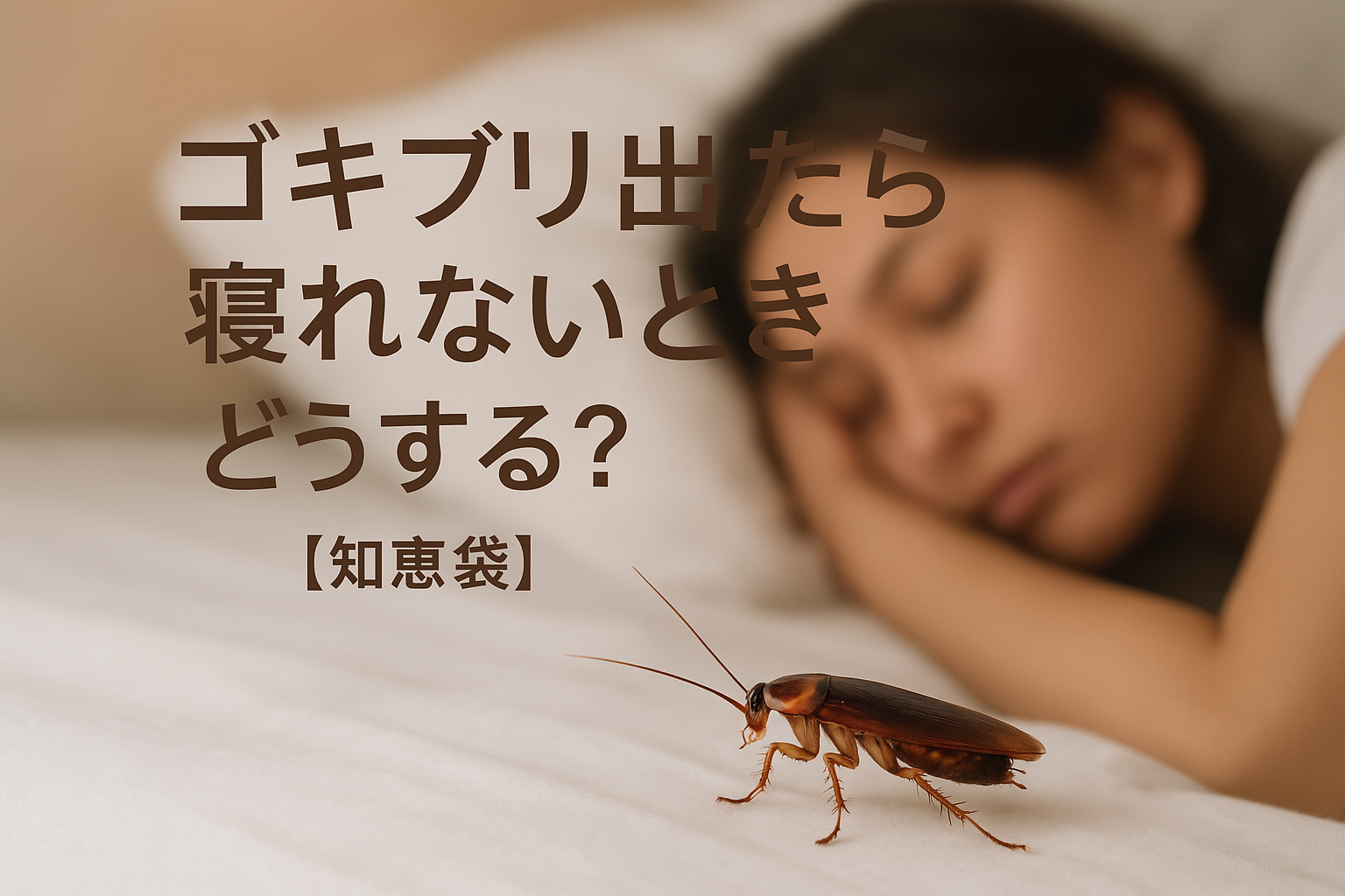 ゴキブリ出たら寝れないときどうする？【知恵袋】