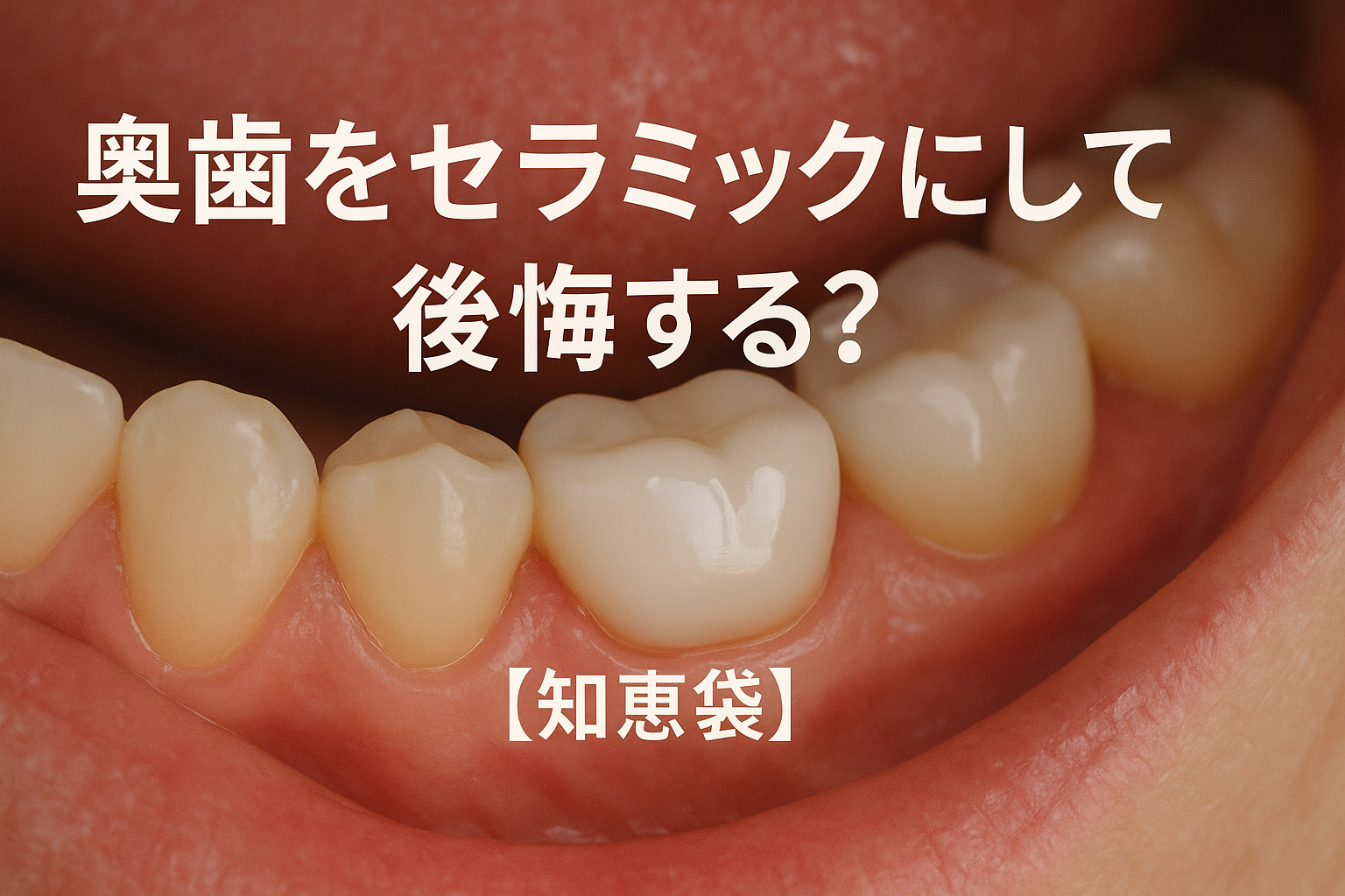 奥歯をセラミックにして後悔する？【知恵袋】