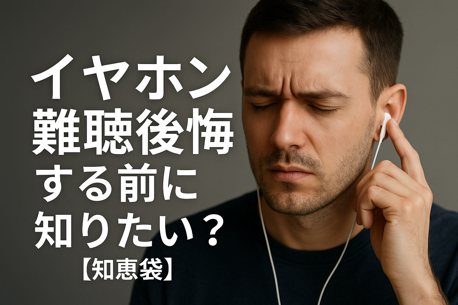イヤホン難聴後悔する前に知りたい？【知恵袋】