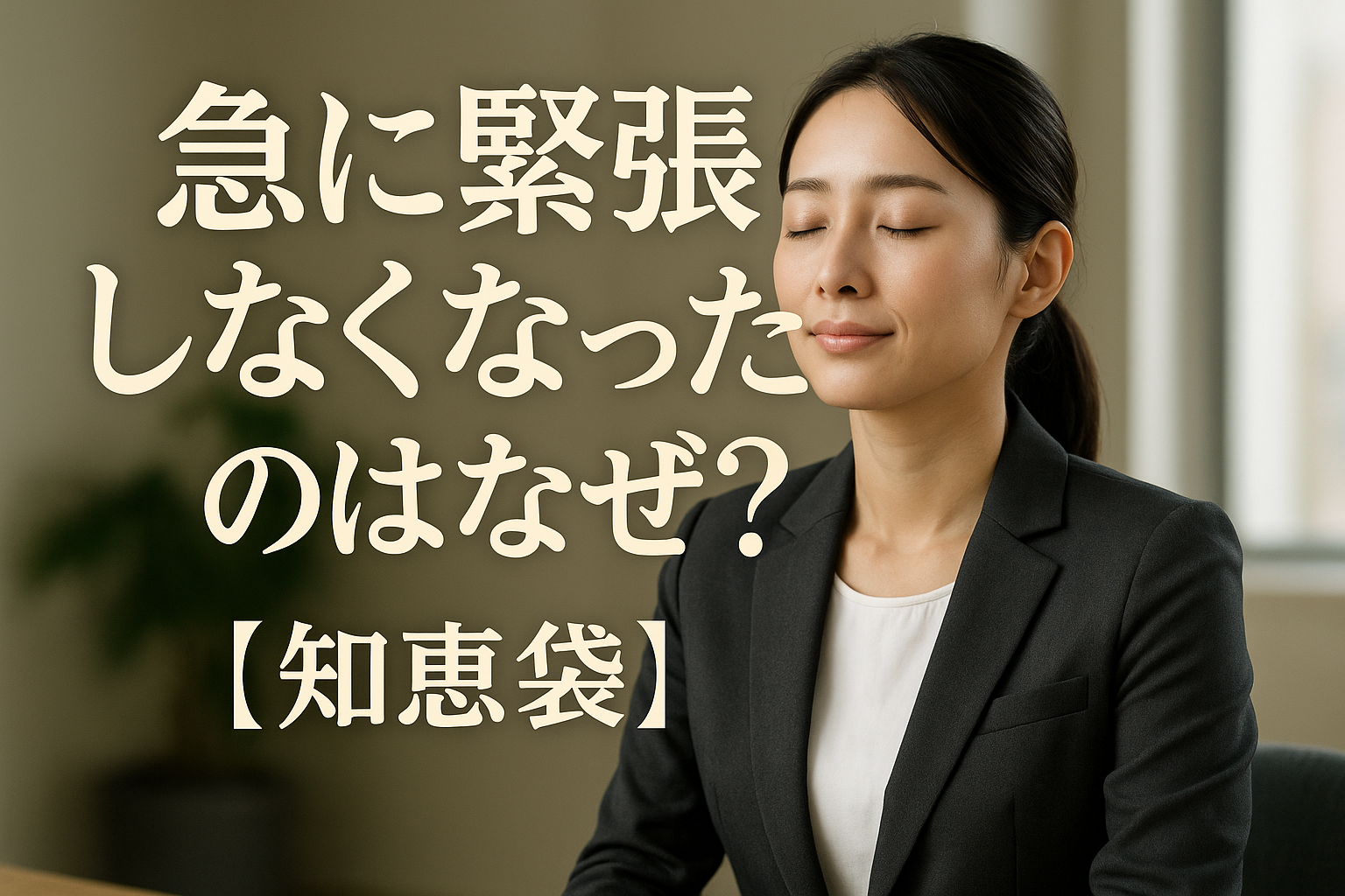 急に緊張しなくなったのはなぜ？【知恵袋】