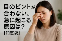 目のピントが合わない、急に起こる原因は？【知恵袋】