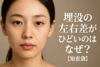 埋没の左右差がひどいのはなぜ？【知恵袋】