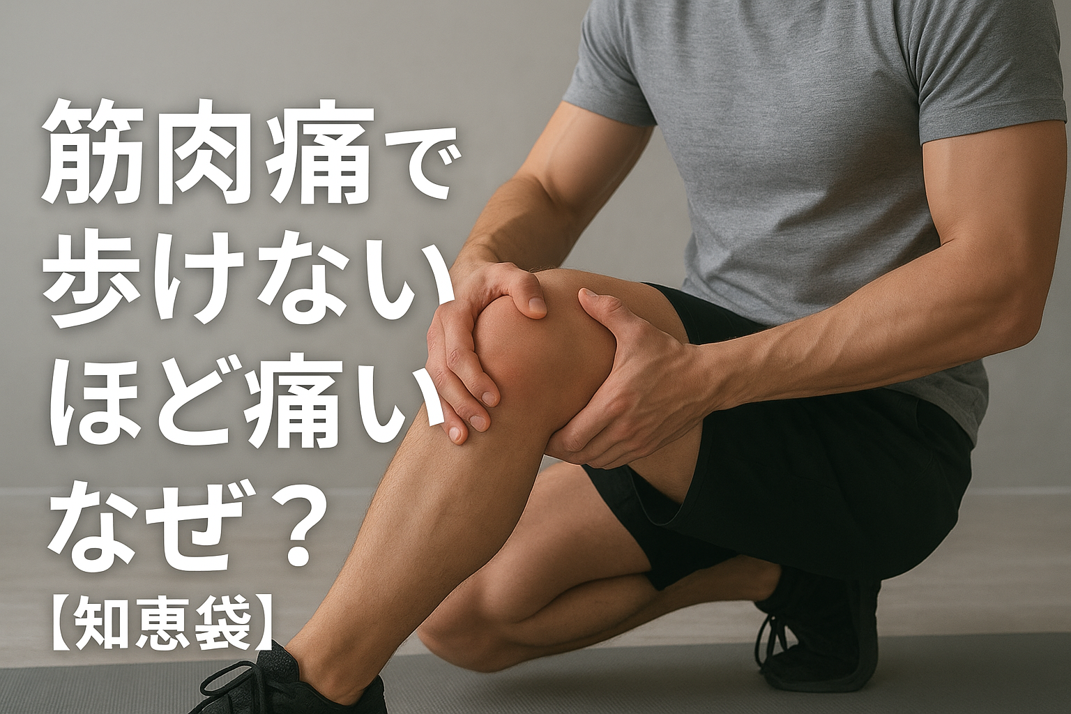 筋肉痛で歩けないほど痛いのはなぜ?【知恵袋】