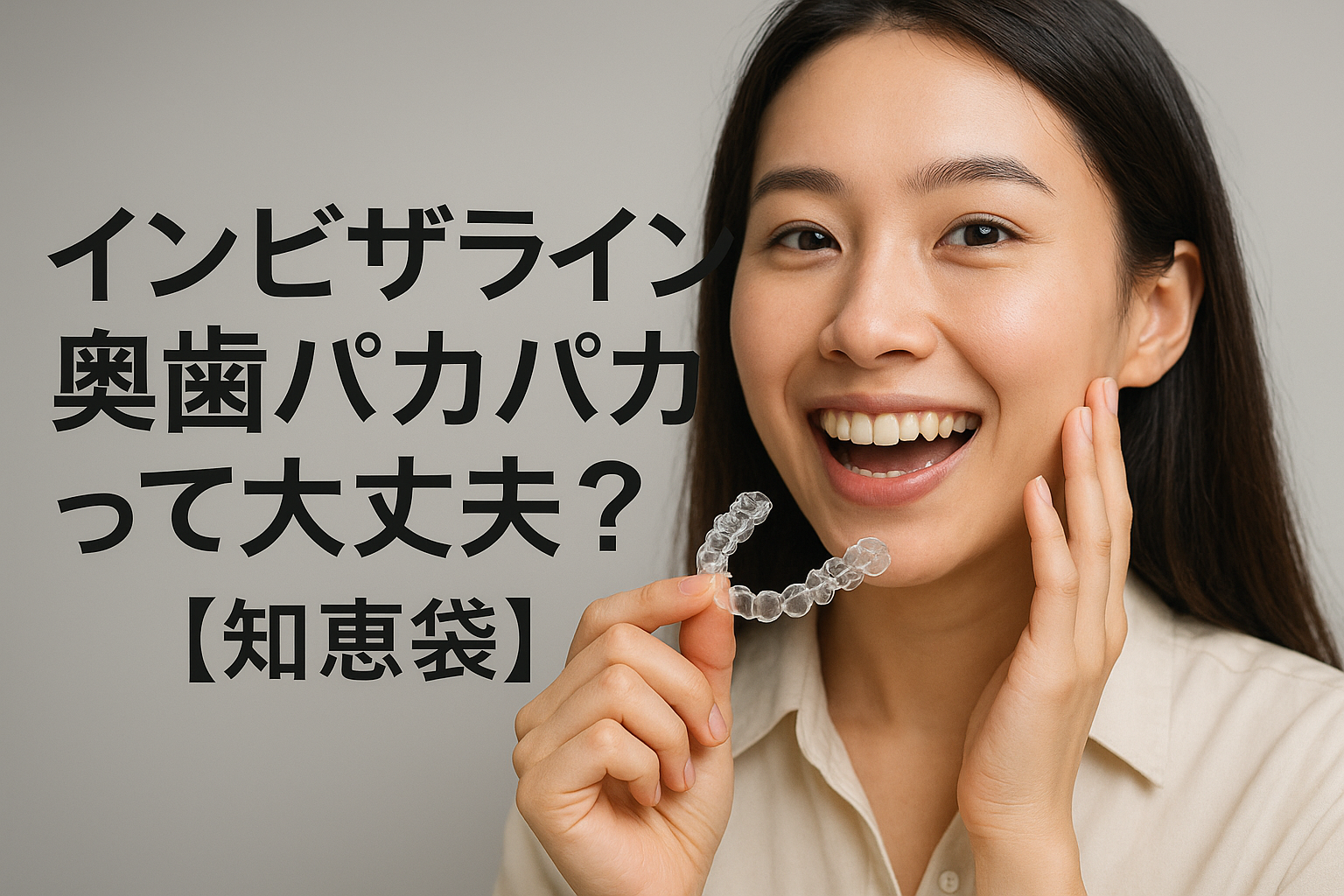 インビザライン奥歯パカパカって大丈夫?【知恵袋】