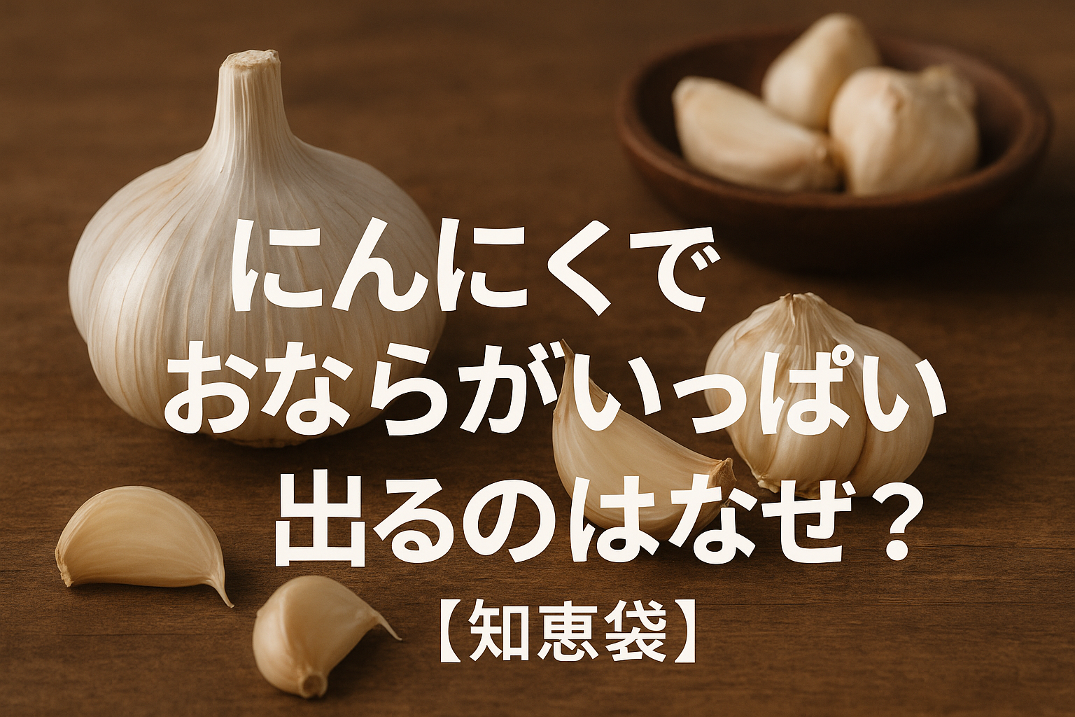 にんにくでおならがいっぱい出るのはなぜ？【知恵袋】