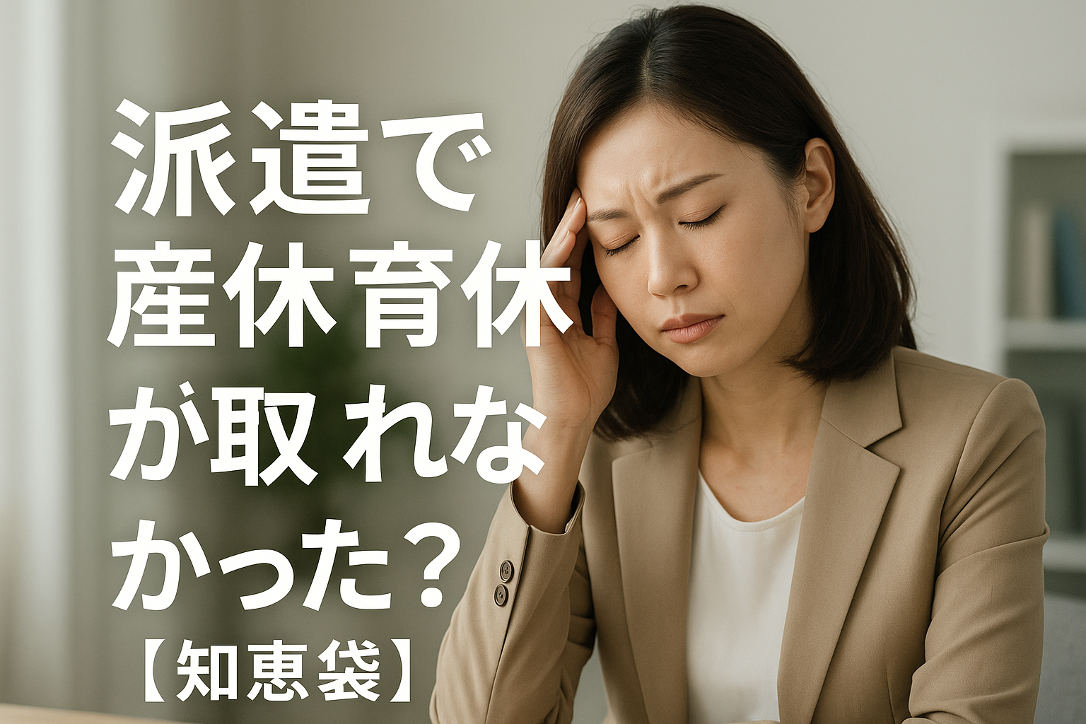 派遣で産休育休が取れなかった？【知恵袋】