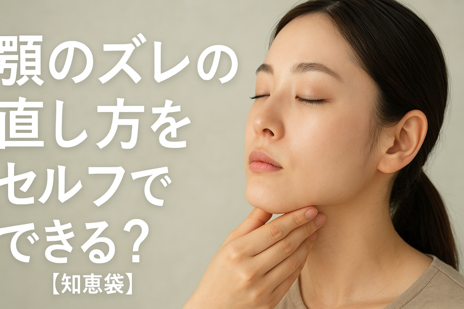 顎のズレの直し方をセルフでできる?【知恵袋】