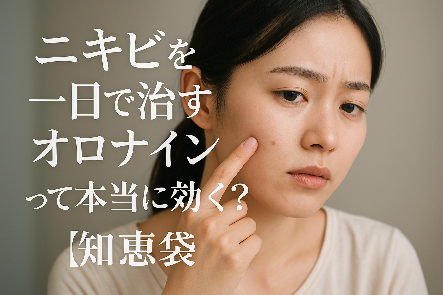 ニキビを一日で治すオロナインって本当に効く?【知恵袋】