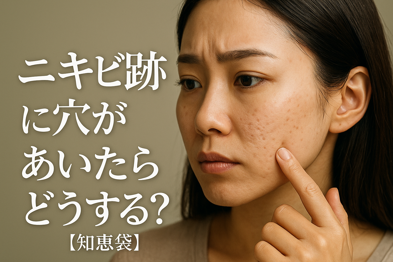 ニキビ跡に穴があいたらどうする?【知恵袋】