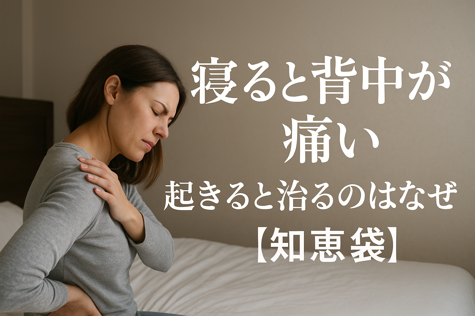 寝ると背中が痛い、起きると治るのはなぜ?【知恵袋】