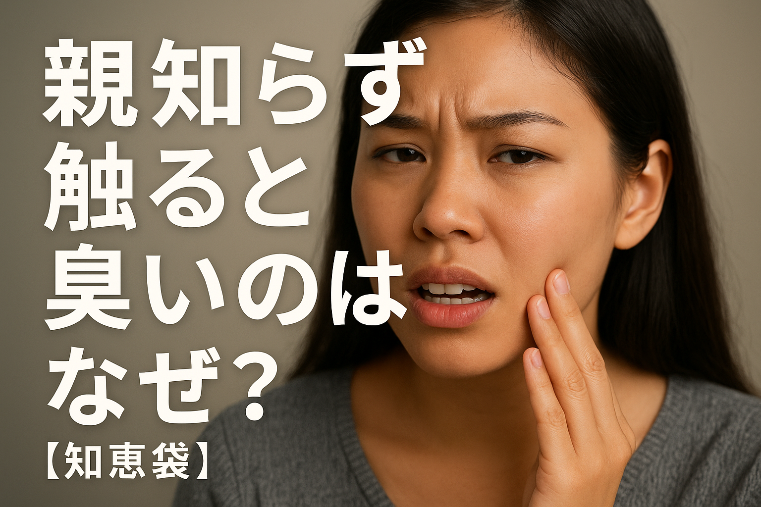 親知らず触ると臭いのはなぜ？【知恵袋】