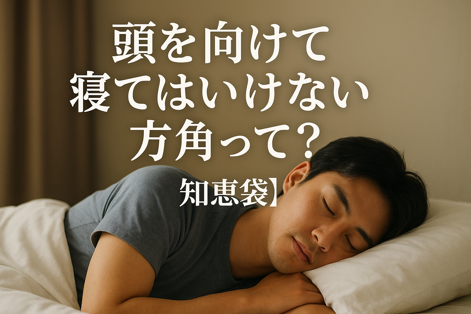 頭を向けて寝てはいけない方角って?【知恵袋】
