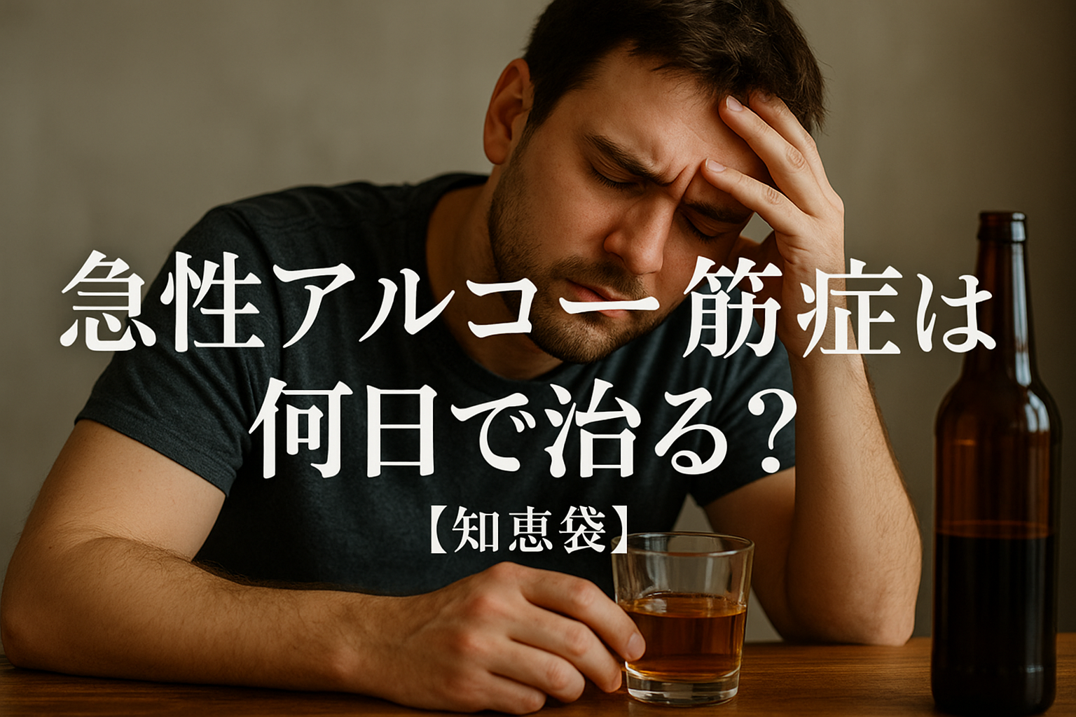 急性アルコール筋症は何日で治る?【知恵袋】