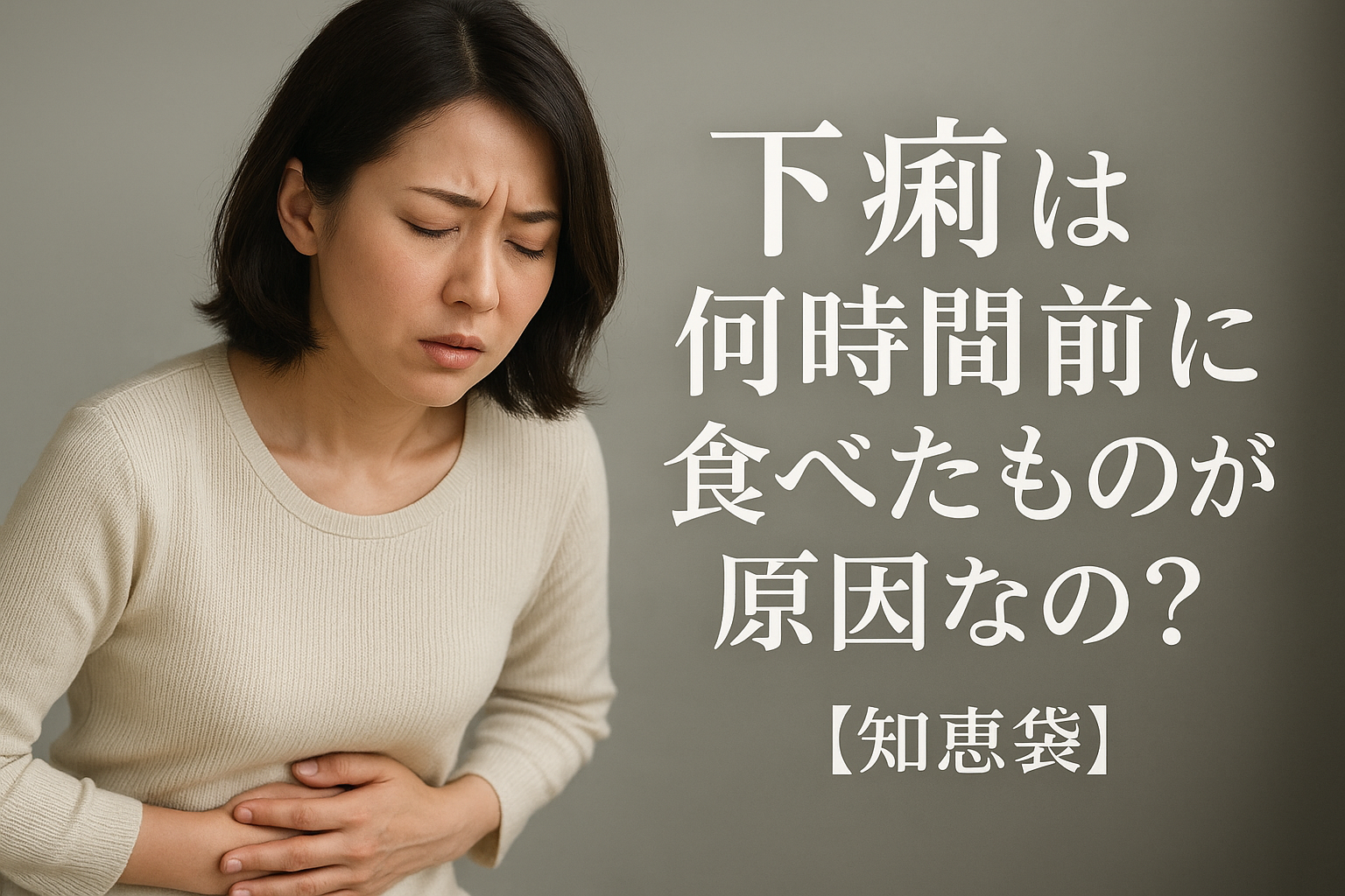 下痢は何時間前に食べたものが原因なの?【知恵袋】