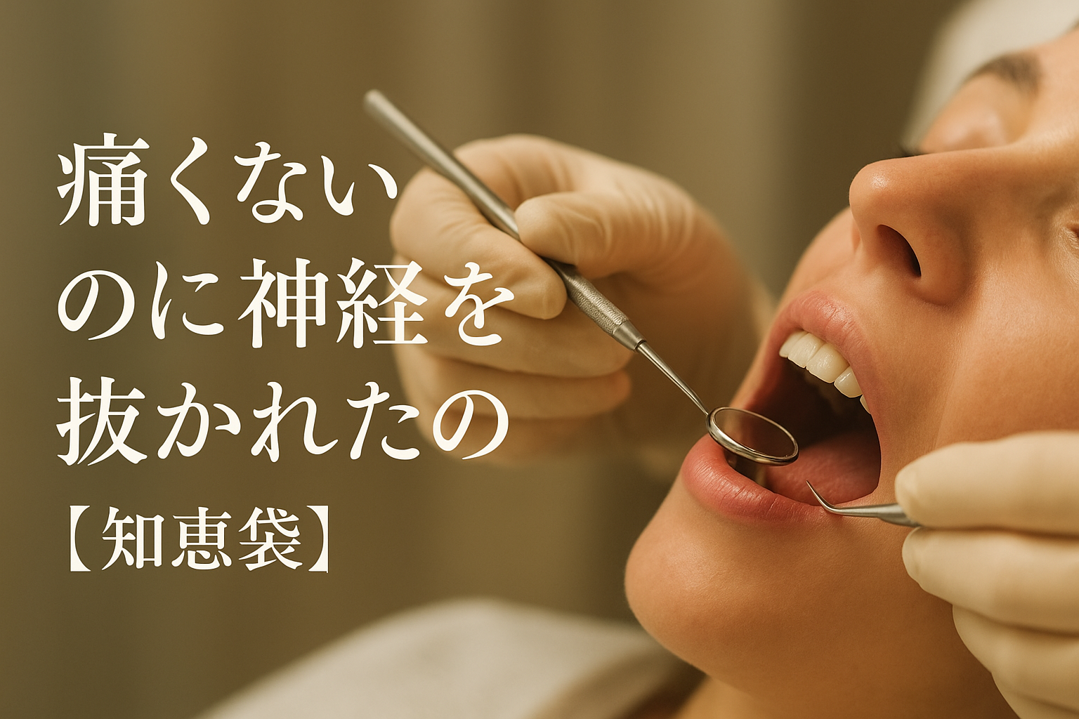 痛くないのに神経を抜かれたのはなぜ?【知恵袋】