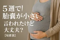 5週で胎嚢が小さいと言われたけど大丈夫？【知恵袋】