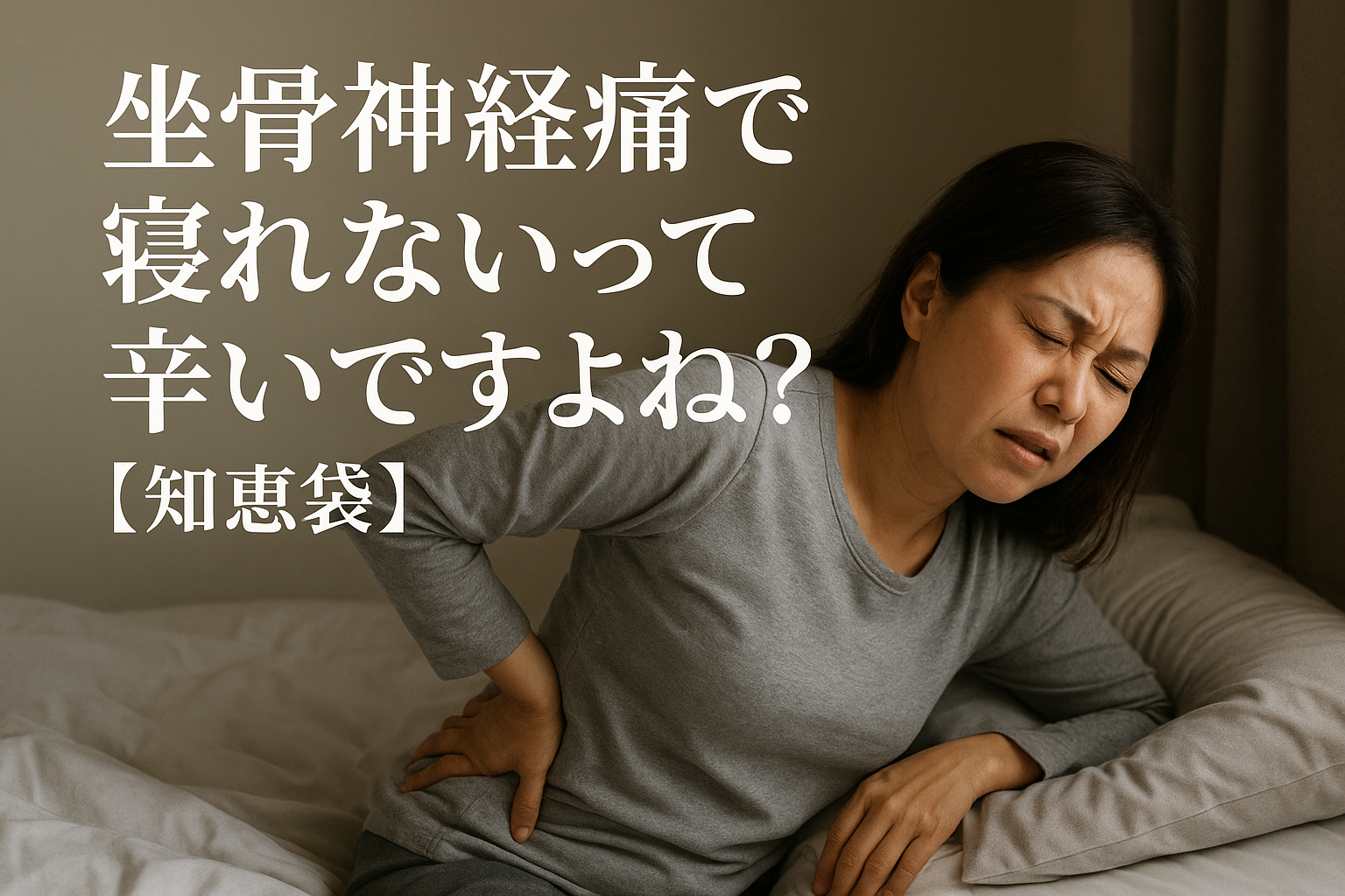 坐骨神経痛で寝れないって辛いですよね?【知恵袋】