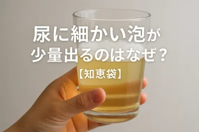 尿に細かい泡が少量出るのはなぜ？【知恵袋】