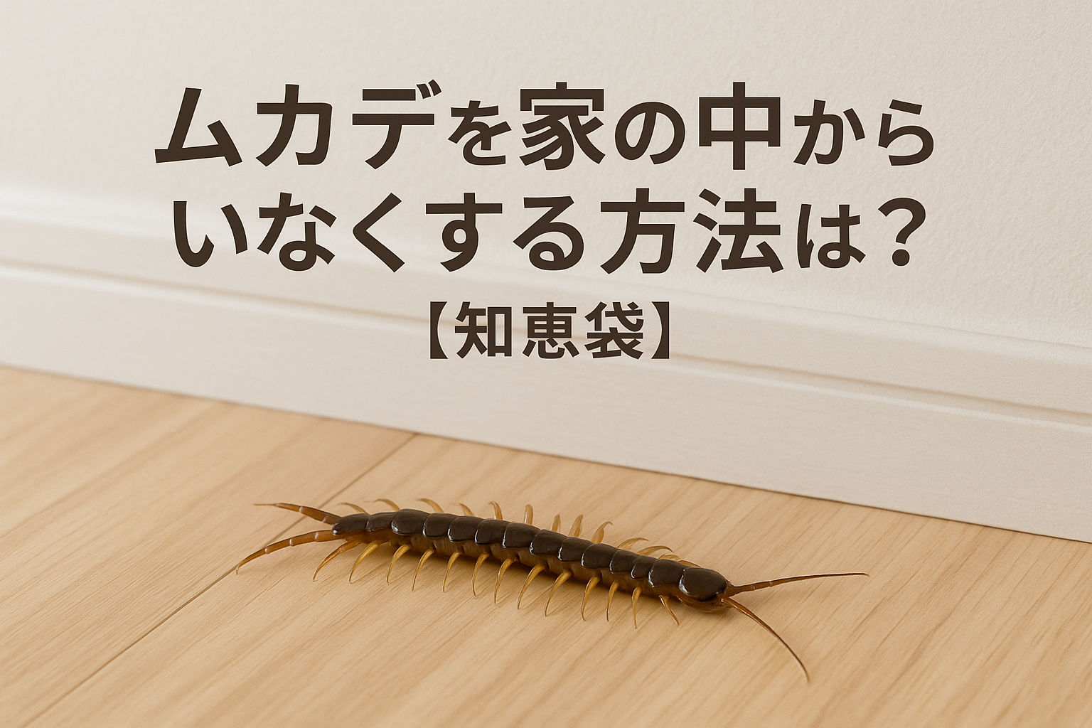 ムカデを家の中からいなくする方法は?【知恵袋】