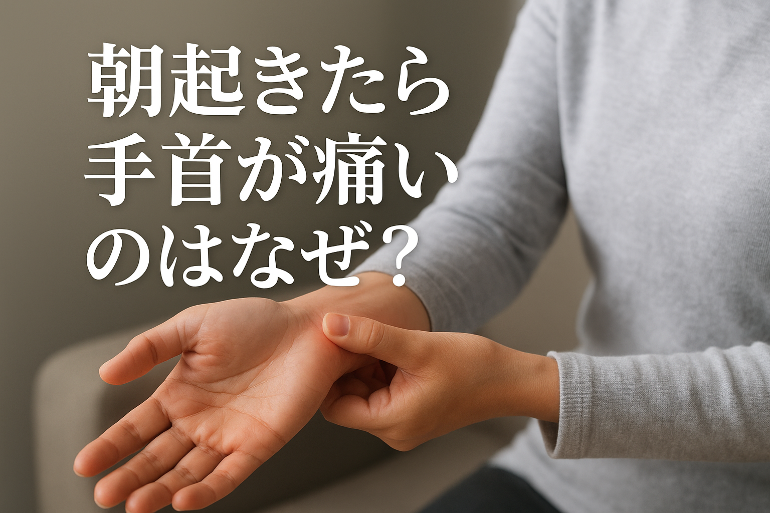 朝起きたら手首が痛いのはなぜ?【知恵袋】